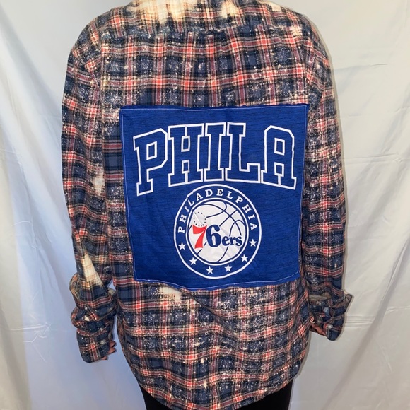 Custom made 76ers flannel! - Picture 1 of 2